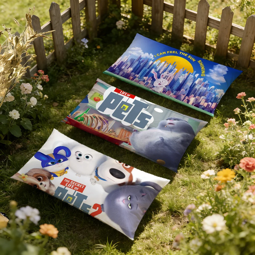 S-SECRET LIFE CUTE P-PETS cushion cover Rectangle Pillow Cover Home Sofa living Room Dorm bedside hogar Pillowcase party gift