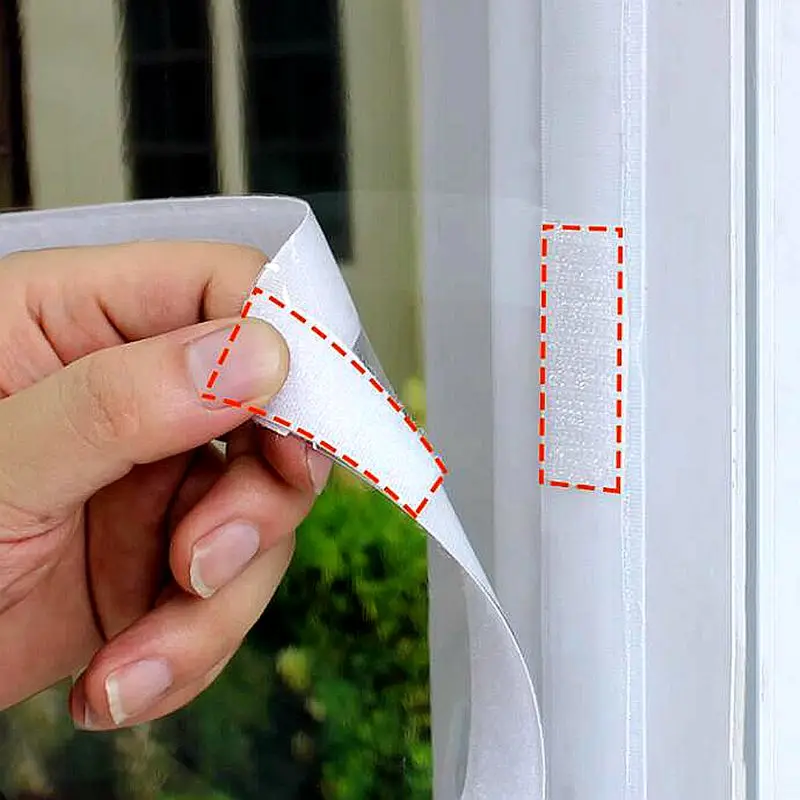 Warm PE Screen Window Windproof and Mosquito Net Door, Thickening Insulation Film, Dust-proof Curtain, Winter