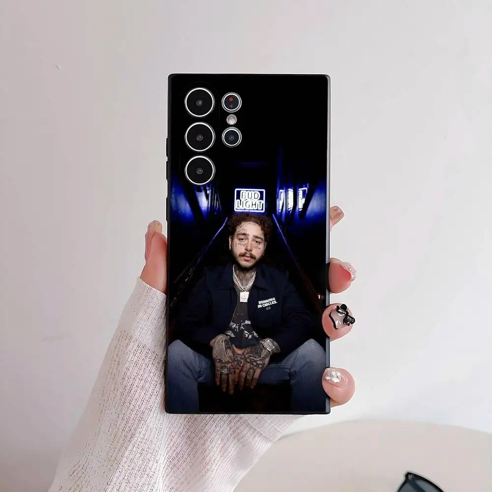P-post M-Malones singer Phone Case for Samsung S series s21 s22 s23 s24 s25 FE Plus Ultra TPU Soft to Skin-friendly case