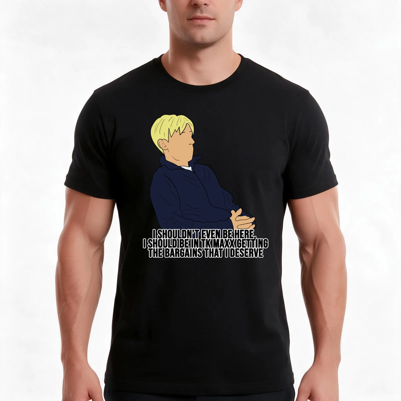 Kurtan Mucklowe This Country TK Maxx Quote T-Shirt, Summer Casual Cotton Tee, Oversized Streetwear Tops, Vintage Graphic Print