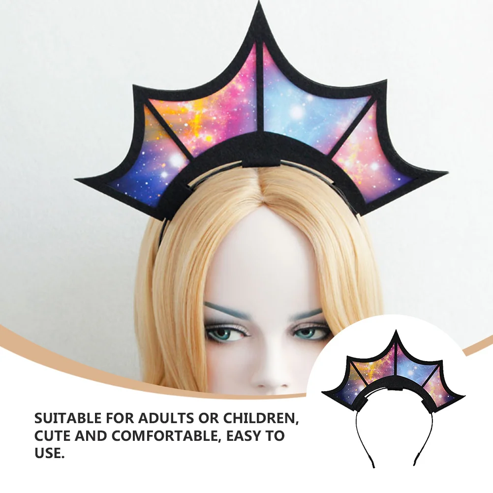 

Рождественский обруч для волос с короной, удобная праздничная повязка на голову, идеально подходит для Хэллоуина, карнавальный костюм, повязки на голову на Хэллоуин