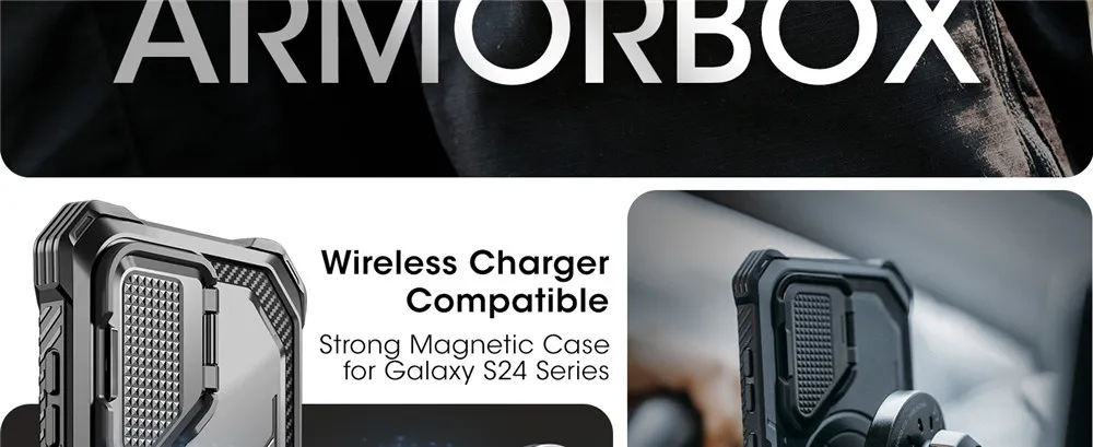 For Samsung Galaxy S24 Ultra Case (2024 Release) 6.8 inch I-BLASON Armorbox Full-Body Rugged Case with Built-in Screen Protector