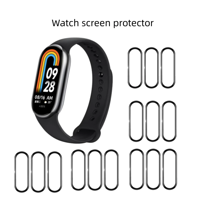 1pcs For Mi Band Bracelet 8 Water Gel Film Watch Screen Protection Film Full Screen 3D Hot Bending Film