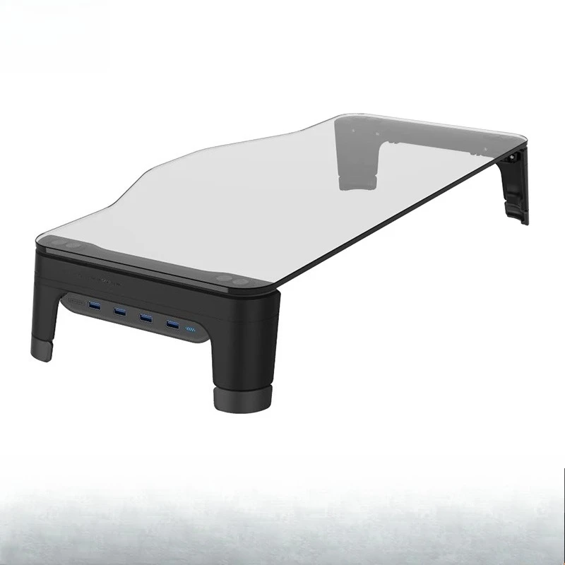 

computer monitor heightening rack width 30cm double-layer height adjustable expansion USB desktop storage rack