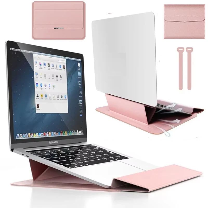 

for for Honor MagicBook Art 14 X14 Laptop Sleeve PULeather Magnetic Flip Case Foldable Stand Wrist Pad Charger Bag Cable Belt