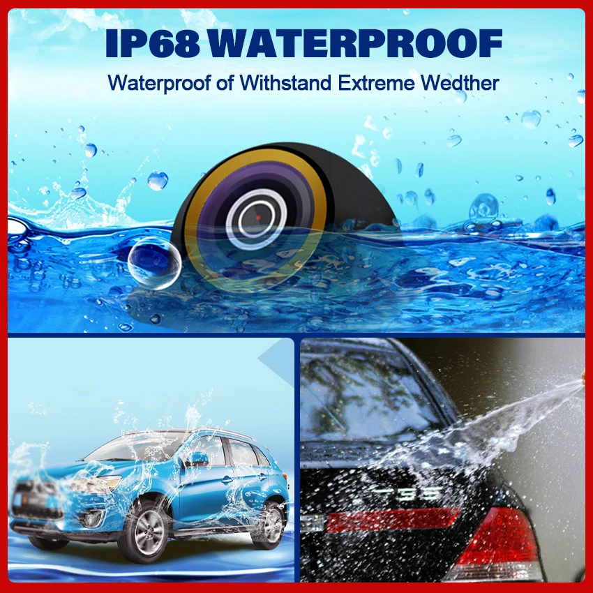 كاميرا أمامية للسيارة تويوتا هايلاندر XU50 2014 2015 2016 2017 CCD للرؤية الليلية عدسة عين السمكة الذهبية كاميرا أمامية للسيارات