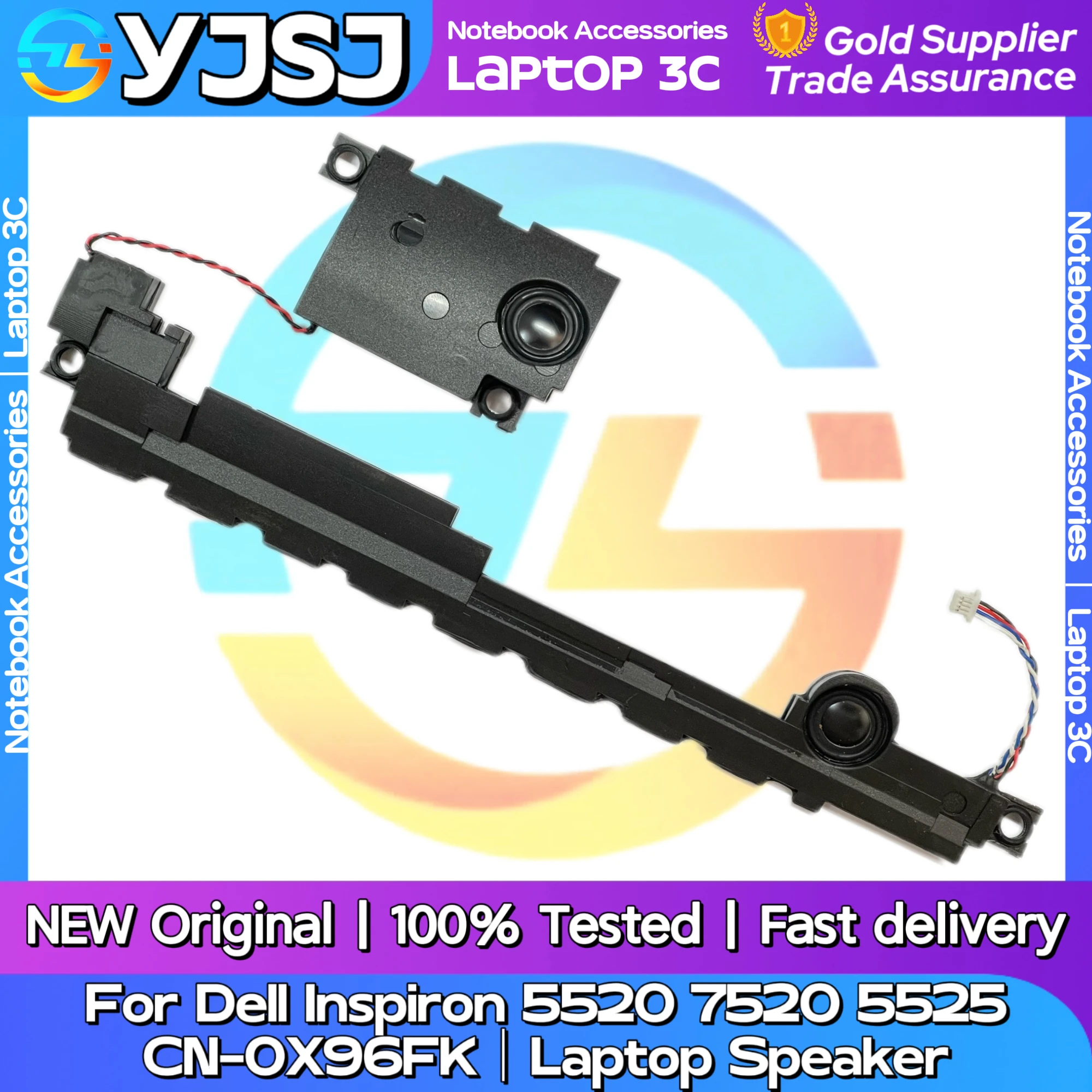 

NEW Laptop Notebook Built-in Speaker For DELL Inspiron 15 5520 7520 5525 M521R P25F 0X96FK X96FK built-in speaker