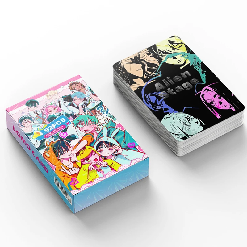 مجموعة ملصقات بطاقات ثلاثية الأبعاد بالليزر من Alien Stage - 92 قطعة من بطاقات LOMO القابلة للجمع هدايا المشجعين