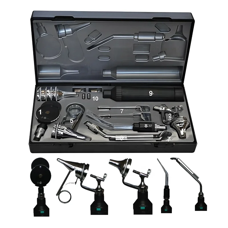 Vet Animal Pets Otoscope Set Digital Medical ENT Otoscope Ophthalmoscope Set for Veterinary