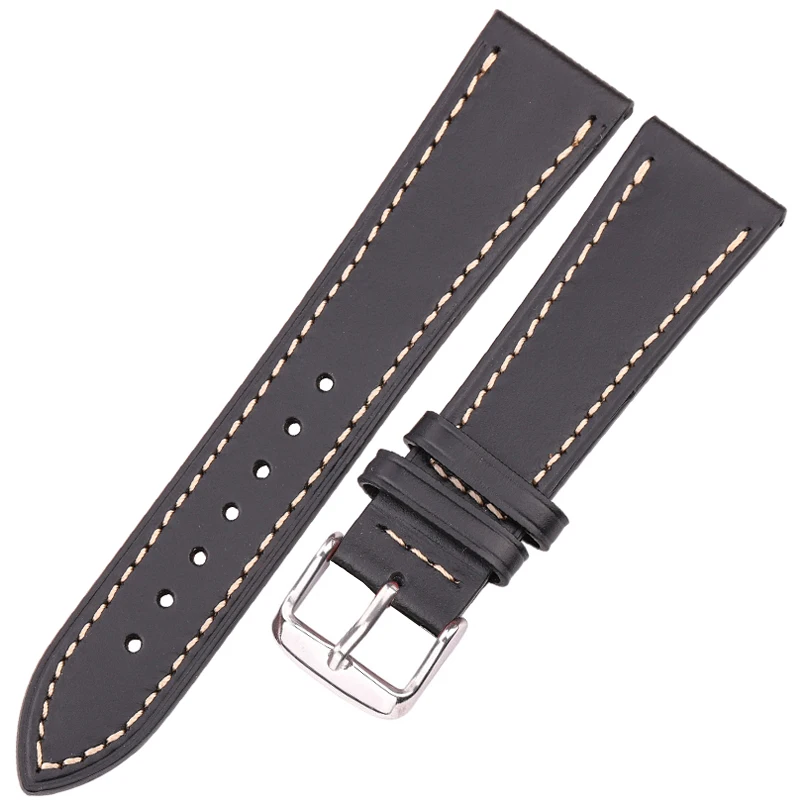 DUTRIEUX Weiches Rindsleder-Armband für Damen und Herren, 5 Farben, echtes Leder-Uhrenarmband, 18 mm, 20 mm, 22 mm, 24 mm, für Galaxy Watch 4 3 4