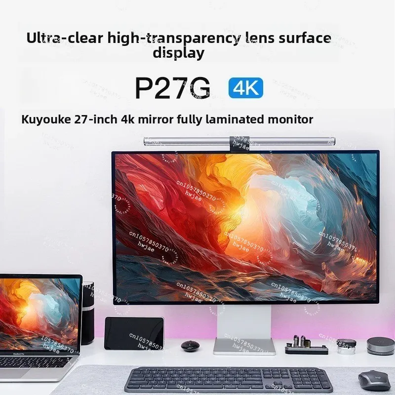 For Kuycon Computer Display, 27-inch 4K Display, 60Hz Design, High-definition IPS Mirror for The P27G Laptop