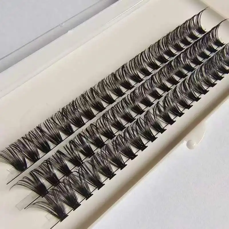 Schwarz weich natürlich 40d einzelne Wimpern Verlängerung Faux Nerz Wimpern einzelne Cluster Wimpern verlängerung Make-up Zilien Hotting – Detail 1