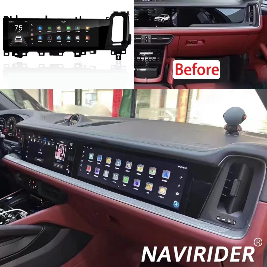 

15Inch Copilot CarPlay For Porsche Cayenne 2024 Qualcomm SC668S Android Entertainment Screen Car Navigation Multimedia Player
