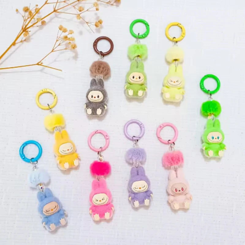 

Mini Keychain Doll Couple Keyring Kawaii Cartoon Creative Mobile Phone Pendant Charms Backpack Decoration Car Key Chain Gifts