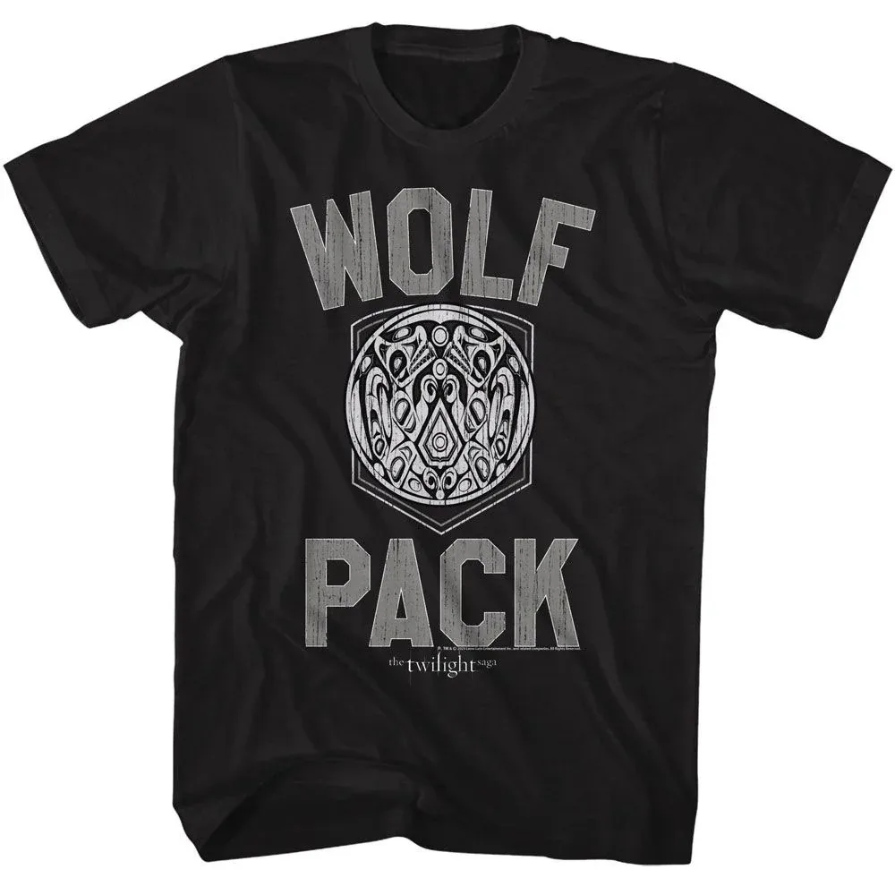 

Twilight Wolf Pack T-shirt Peripheral Pattern Printing Summer Luxury Brand Cotton Men's and Women's T-shirt Short Sleeve