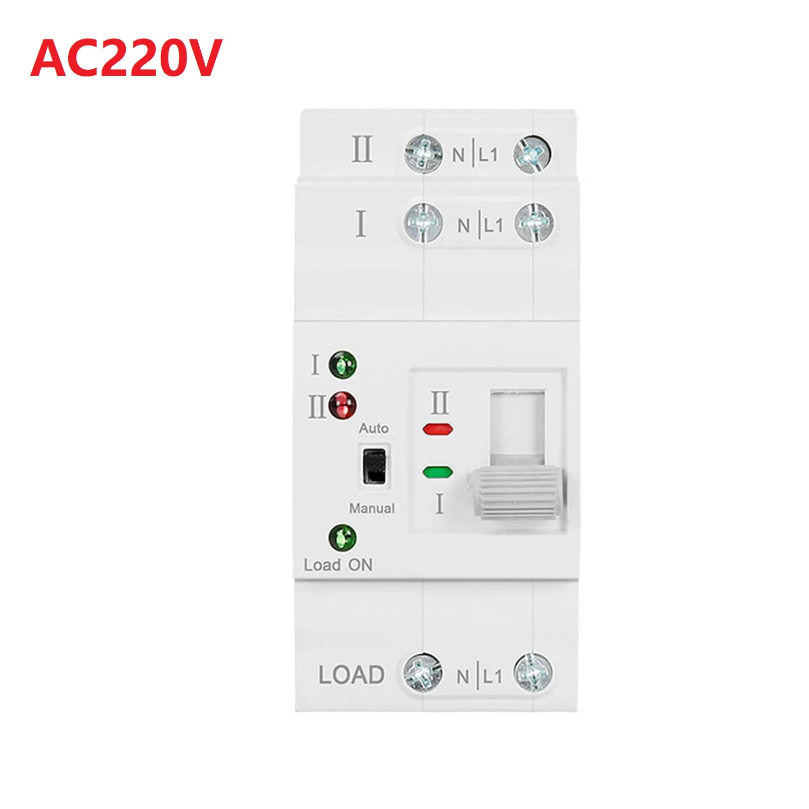

Excitation Type Electromagnet Household Din Rail Selector Switch Dual Power Switch Convenient Wiring Indicator Light