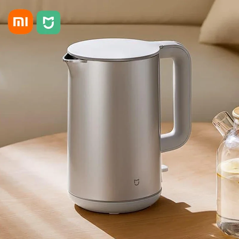 

Mijia Electric Kettle S1 Hot Water Kettle Double Steel Double Layer 316 Stainless Steel 1800W 1.7L 220VElectric Kettles