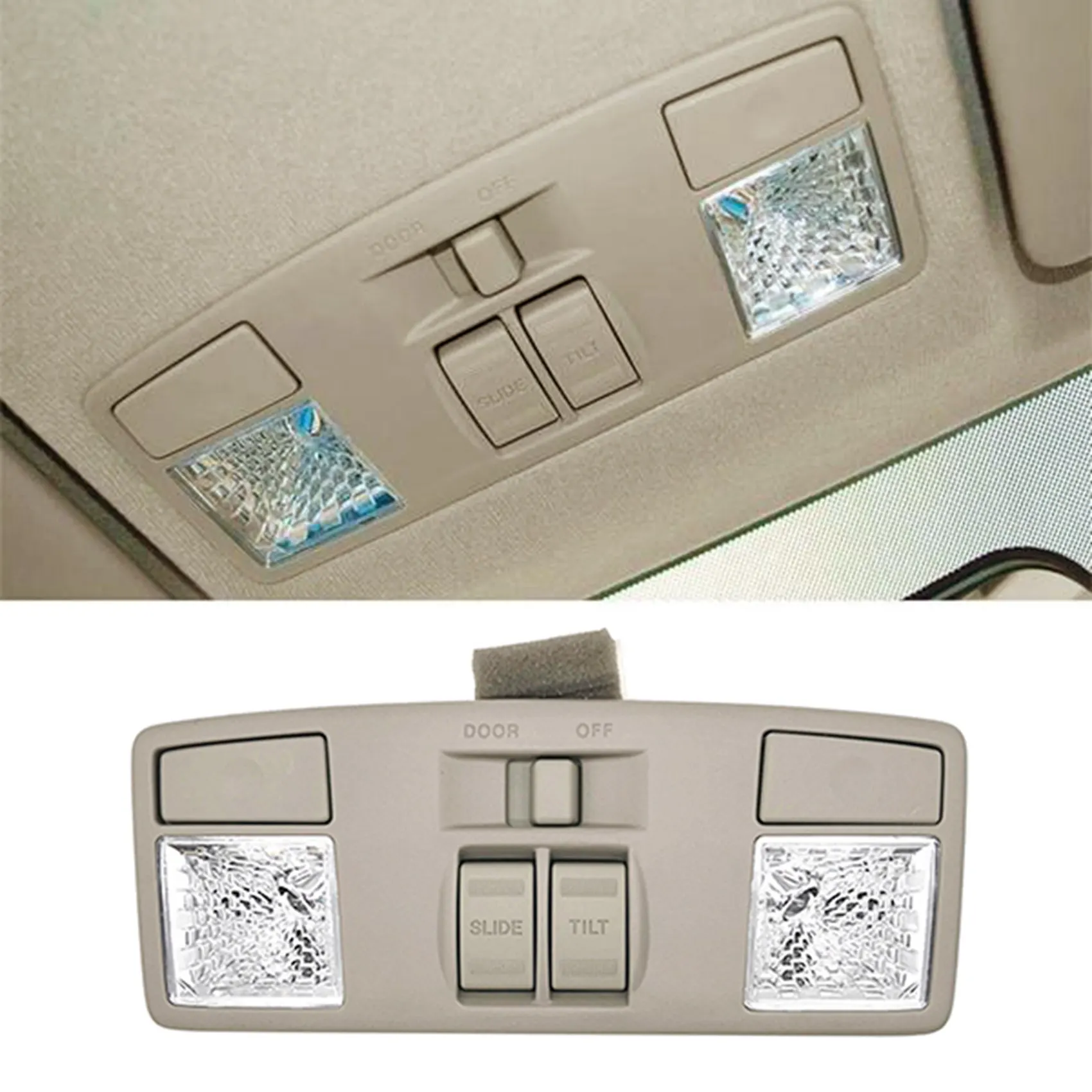 GJ6R-69-970 Car Interior Overhead Console Dome Light Reading Lamp with Sunroof Switch for Mazda 6 GG 3 BK Mazda 5 CX-7