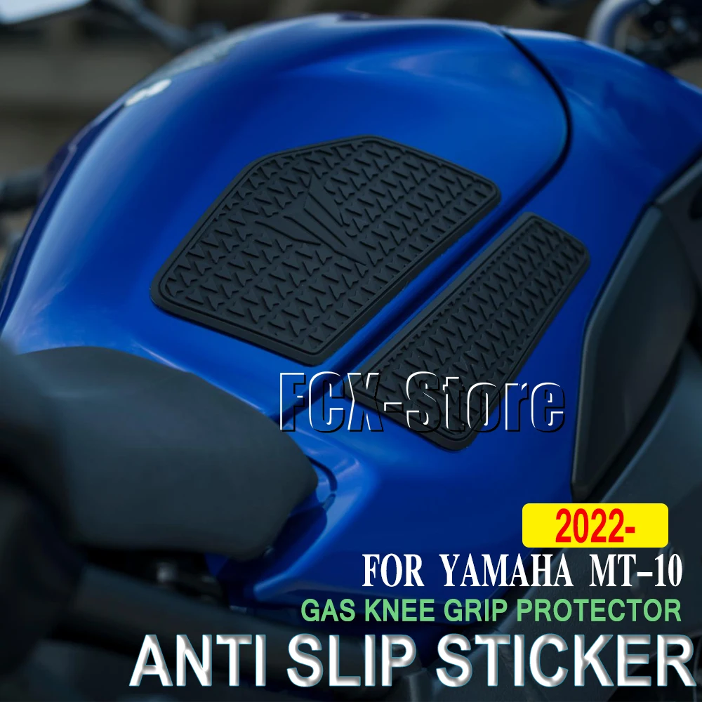 New Motorcycle Tank Traction Pad Anti Slip Sticker Gas Knee Grip Protector For Yamaha MT10 MT-10 mt10 mt 10 2022 2023