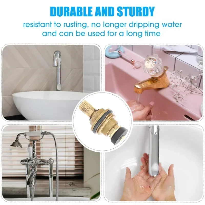 Brass Slow Open Valve Universal Tap Faucet 1/2″ Thread Interface Cartridge Cores Kitchen Bathroom Sink Mixer Stream Sprayer Head