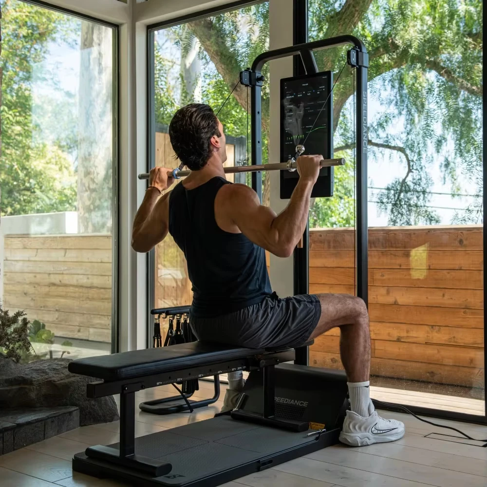 All in One Smart Home Gym Equipment Tonal Power Rack for CrossFit Workouts and Exercise