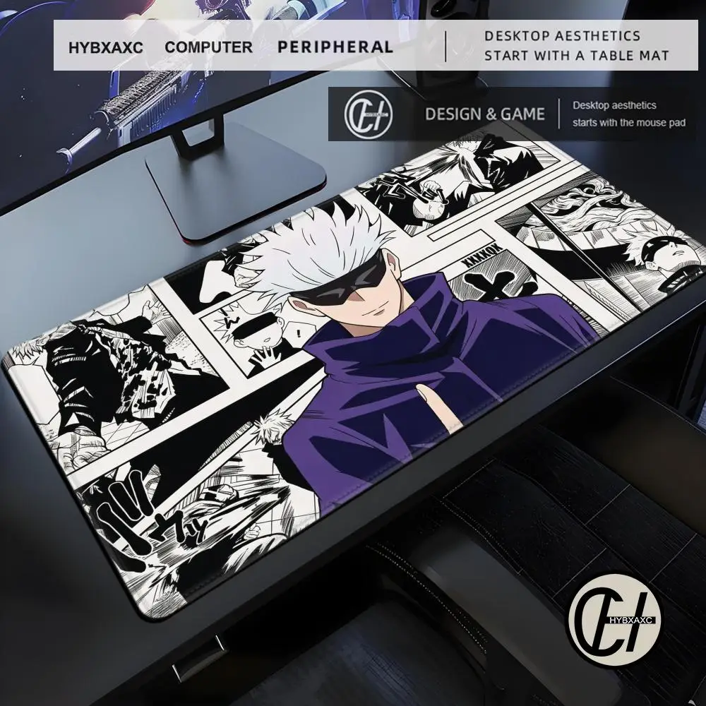 HYBXAXC Mouse Pad Gamer Home HD Large Mat XXL MousePads J Jujutsu K-Kaisen Laptop Anti-slip Gamer