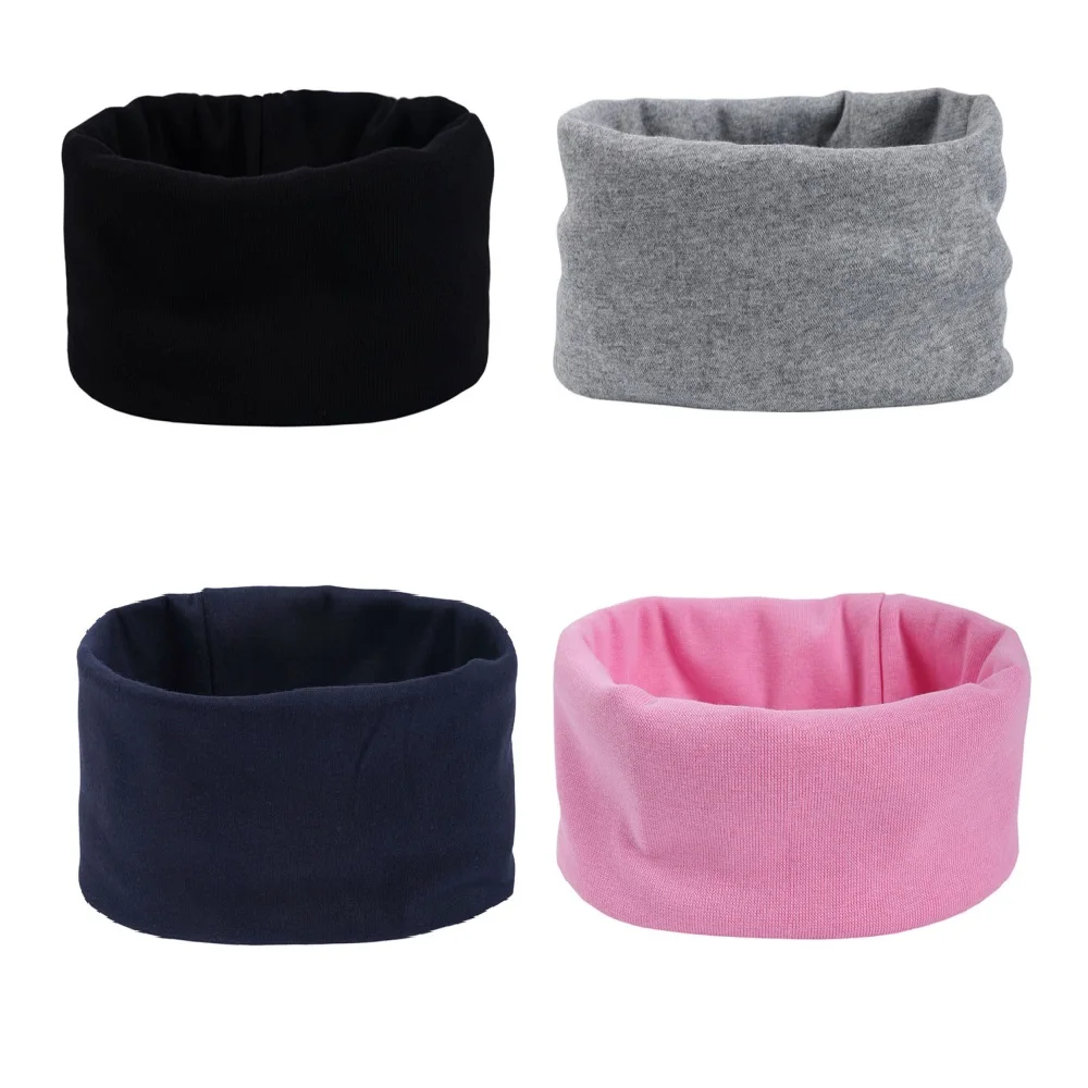 New Cotton Winter Spring Scarf for Boys Girls Women Men Knitted Scarves Warm Unisex Elastic Mufflers Children Crochet Baby Scarf