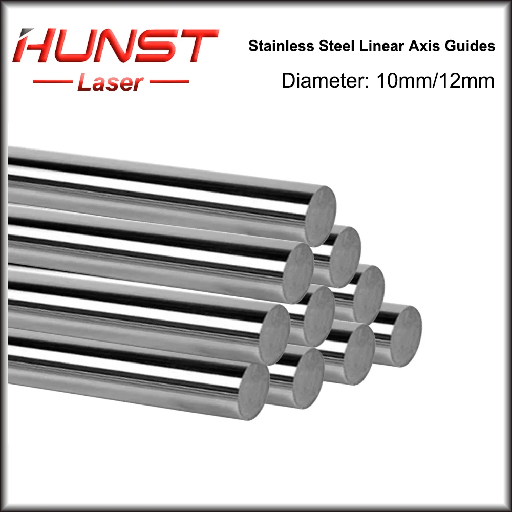 HUNST-Machine-outil à barre ronde en acier inoxydable, guide d'axe linéaire, glissière de guidage d'axe optique, diamètre le plus récent, 10mm, 12mm