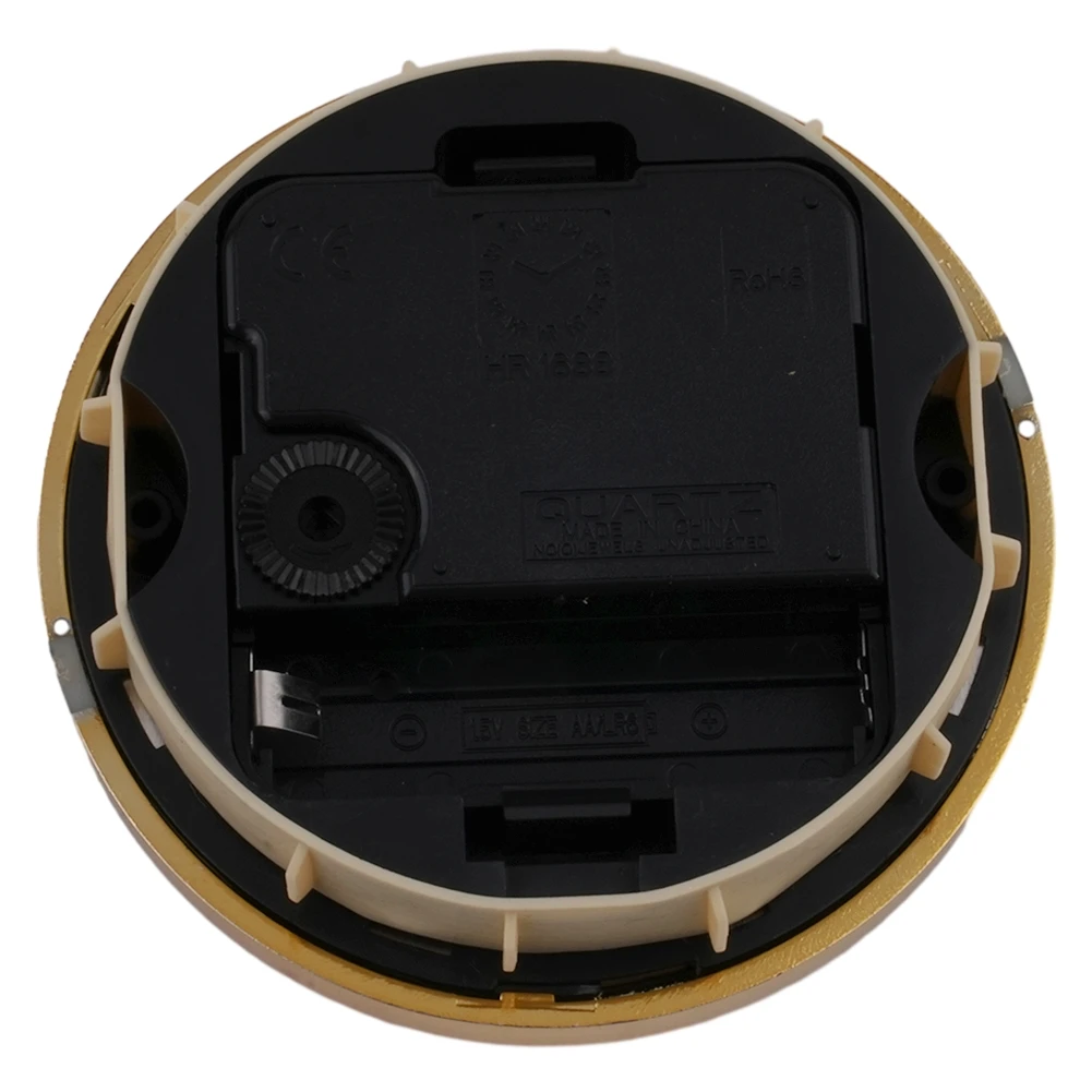 1pcs 90mm Movement Quartz Clock Insert Replacing Arabic Numbers Clear Lens Colored Trim Gold/silver Part Replacement
