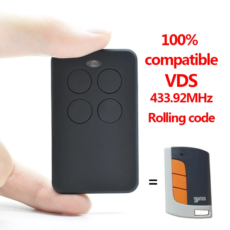 Clone VDS TRQ P/ECO-R 433.92MHz Rolling Code Garage Door Remote Control Door Opener