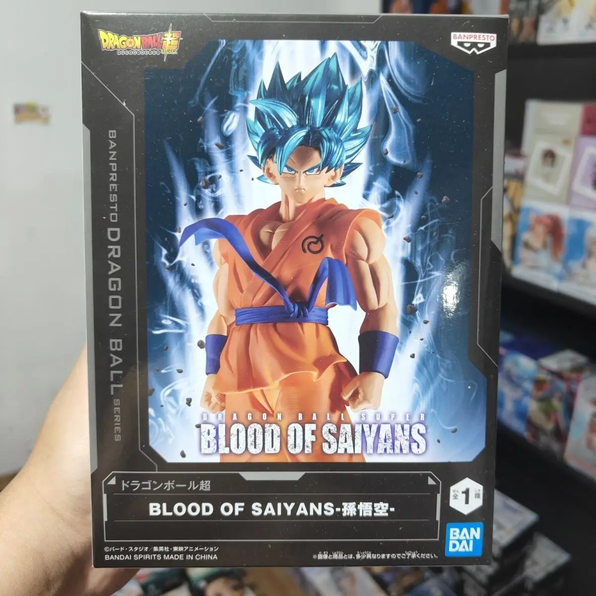 In Stock Original BANPRESTO Dragon Ball Super BLOOD OF SAIYANS Kakarotto Son Goku Figure Anime Model Toy Desktop ornaments Gift