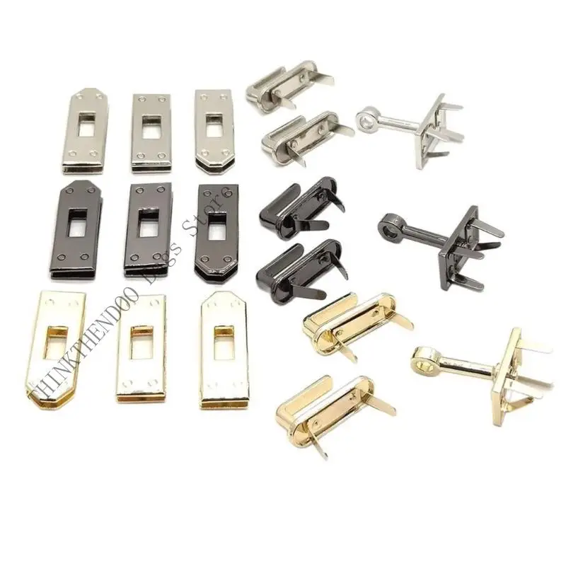 Premium 6PCS Bag Lock Set Metal Fastener For Fashion Women Handbag ...