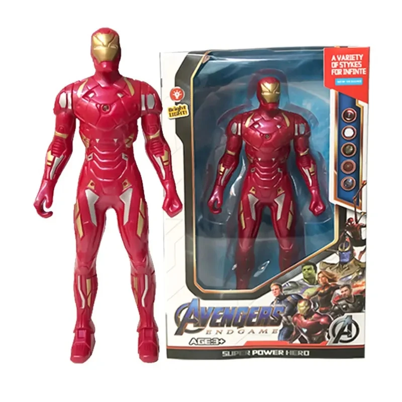 Marvel Animation Toys, Spider Man, Hulk, Iron Man, PVC Activity Splicing, Doll Series Luminous Models, 2026 new Large Discount