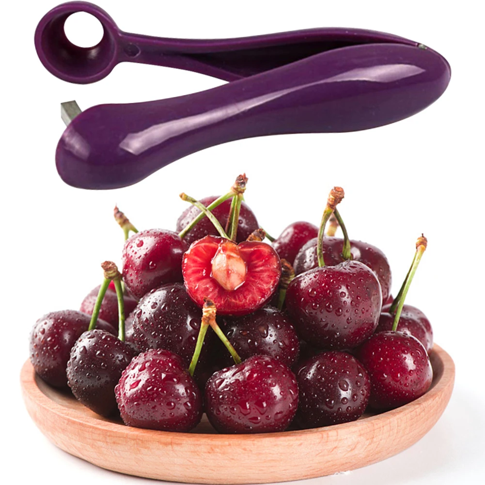 

Stainless Steel Cherry Pitter Press Type Cherry Seed Remover Multi-Function Cherry Core Remover for Making Cherry Jam