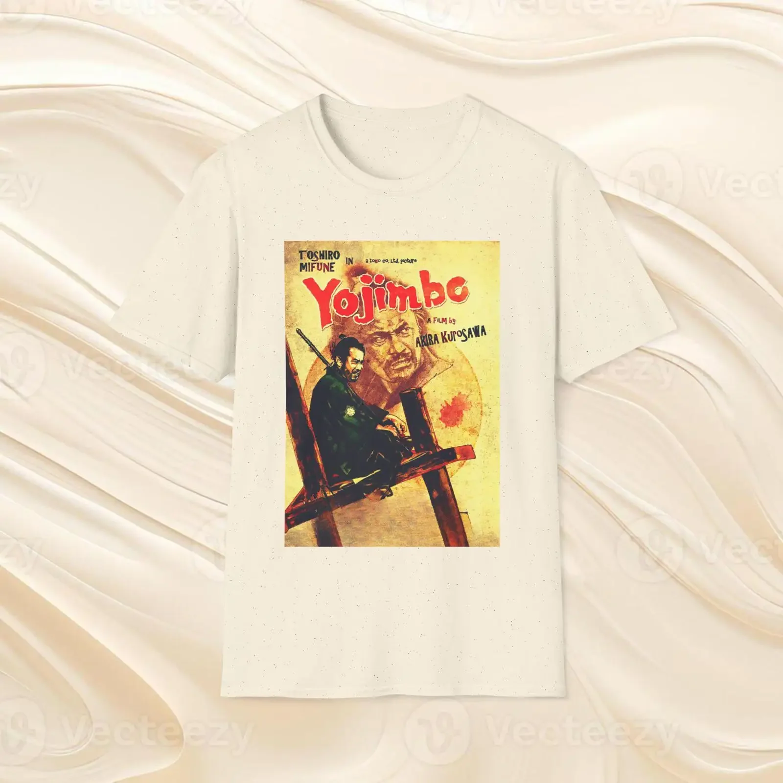 Yojimbo T Shirt Akira Kurosawa 1961 Japanese movies foreign seven samurai rashomon hidden fortress 60s vintage Washed graphic