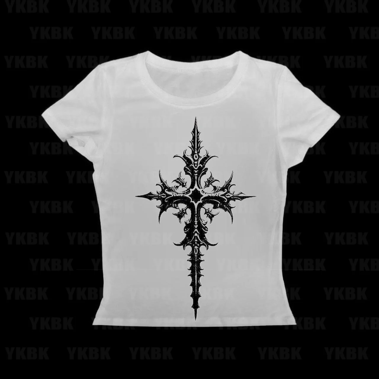 Damen Vintage Basic T-Shirts Kurzarm Ästhetisches Retro Grafik Crop Top Weiß Kurzarm O-Ausschnitt Lässiges T-Shirt
