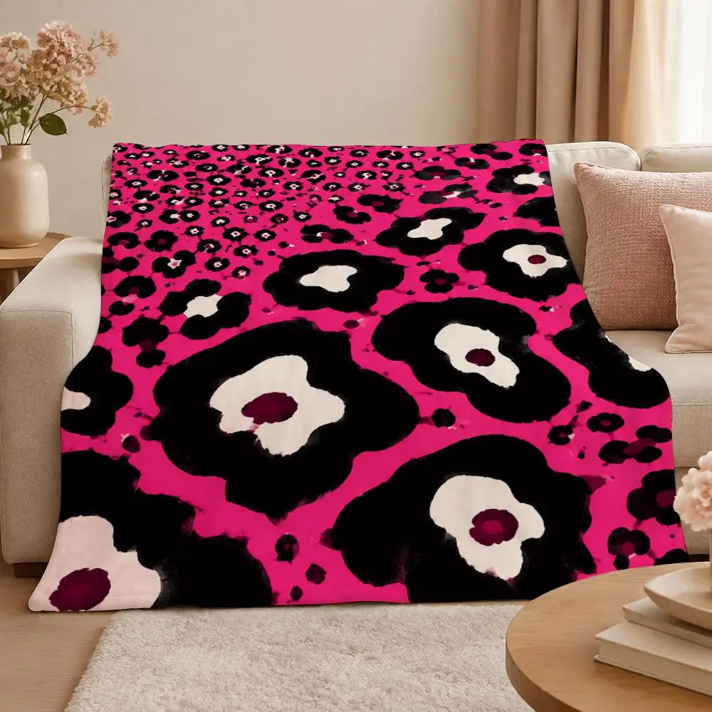 Wild Color Leopard Camo Animal Print Collection Throw 320g Soft Flannel Fleece Throw Blanket Cover Sofa Bed Dorm Nap Gift