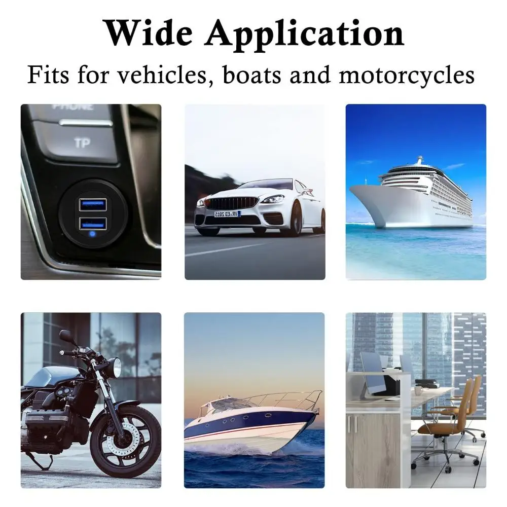アルミ合金延長ケーブル,LEDインジケーター,USB 3.0,車,フラッシュマウント,トラック,ボート,オートバイのダッシュボード
