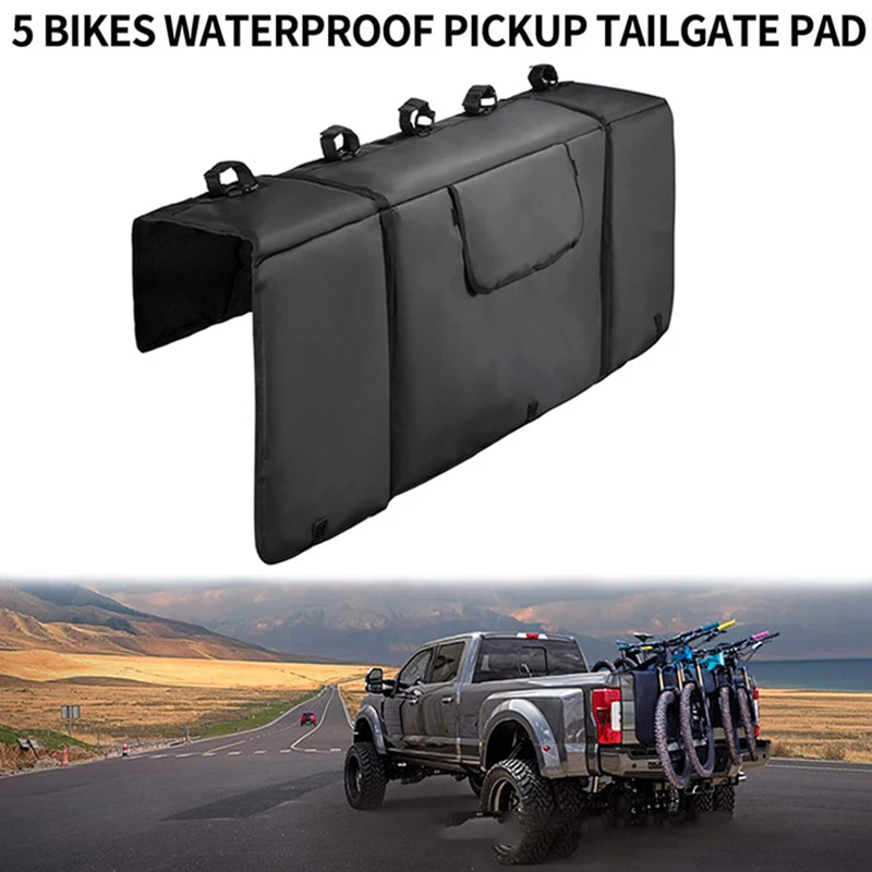 Pickup Truck Rear Cushion for Mountain Bikes Truck Tailgate Bicycle Protection Mat Oxford Cloth Tailgate Cover Transport Pad