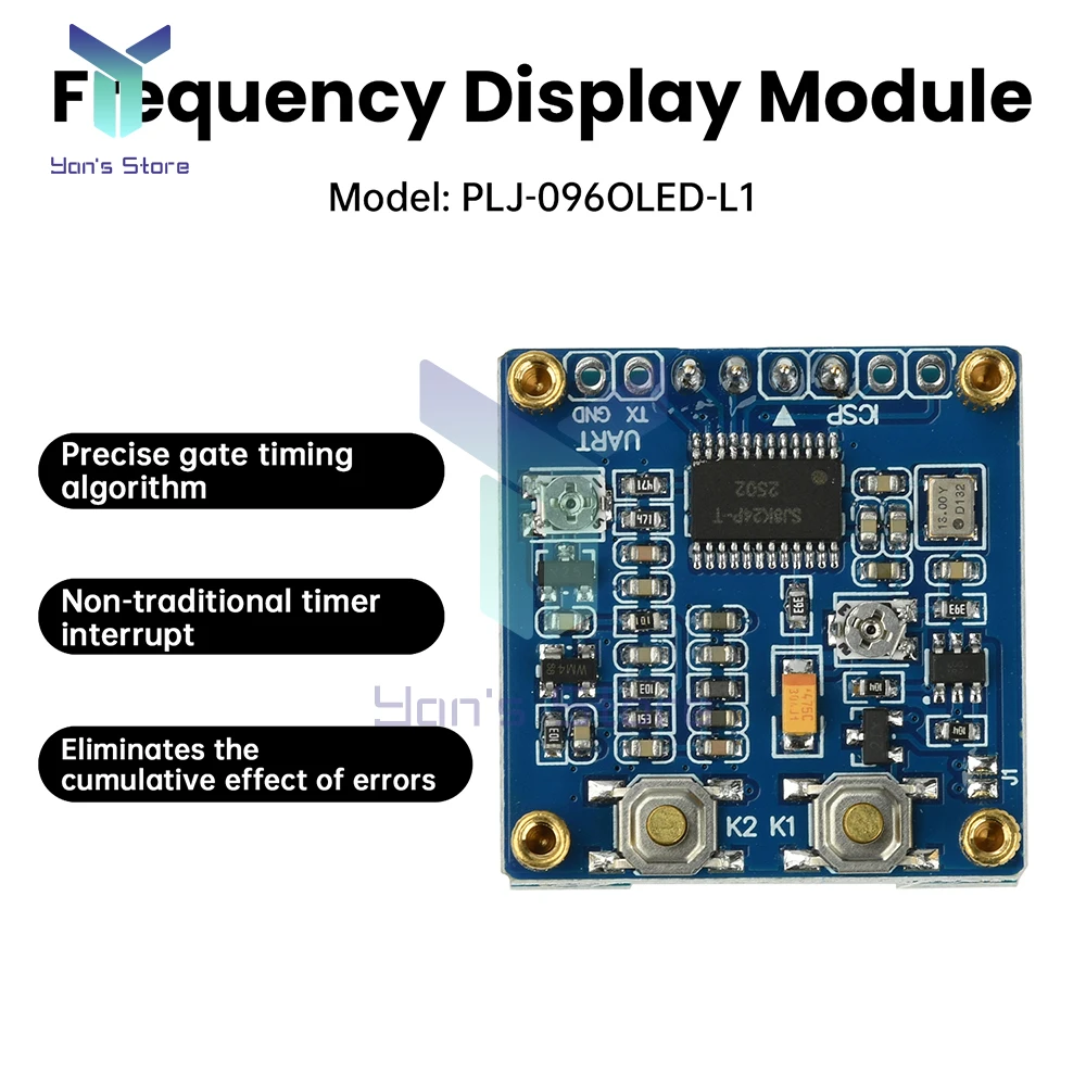 1 كيلو هرتز-100 ميجا هرتز الترددات اللاسلكية عداد الترددات اللاسلكية عالية الدقة الرقمية تردد متر قياس لاختبار مضخم الراديو لحم الخنزير وضبط الهوائي