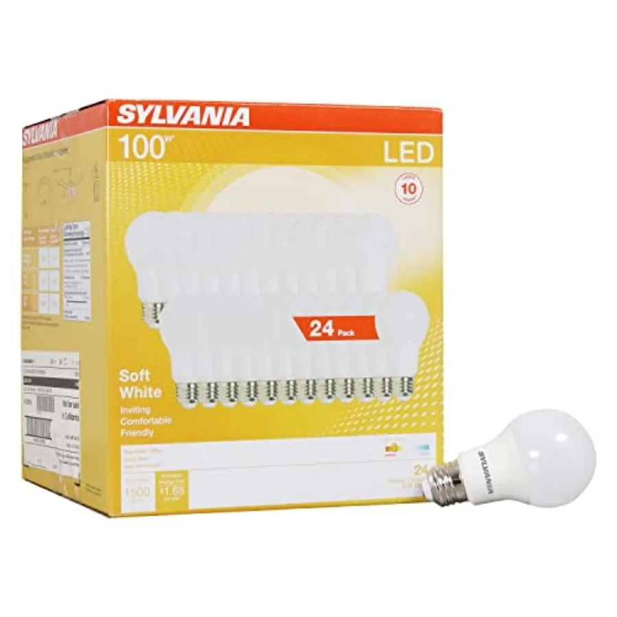 Sylvania LED Light Bulb, Equivalent A19, Efficient 14W, Medium Base, Frosted Finish, 1500 Lumen, - 99
