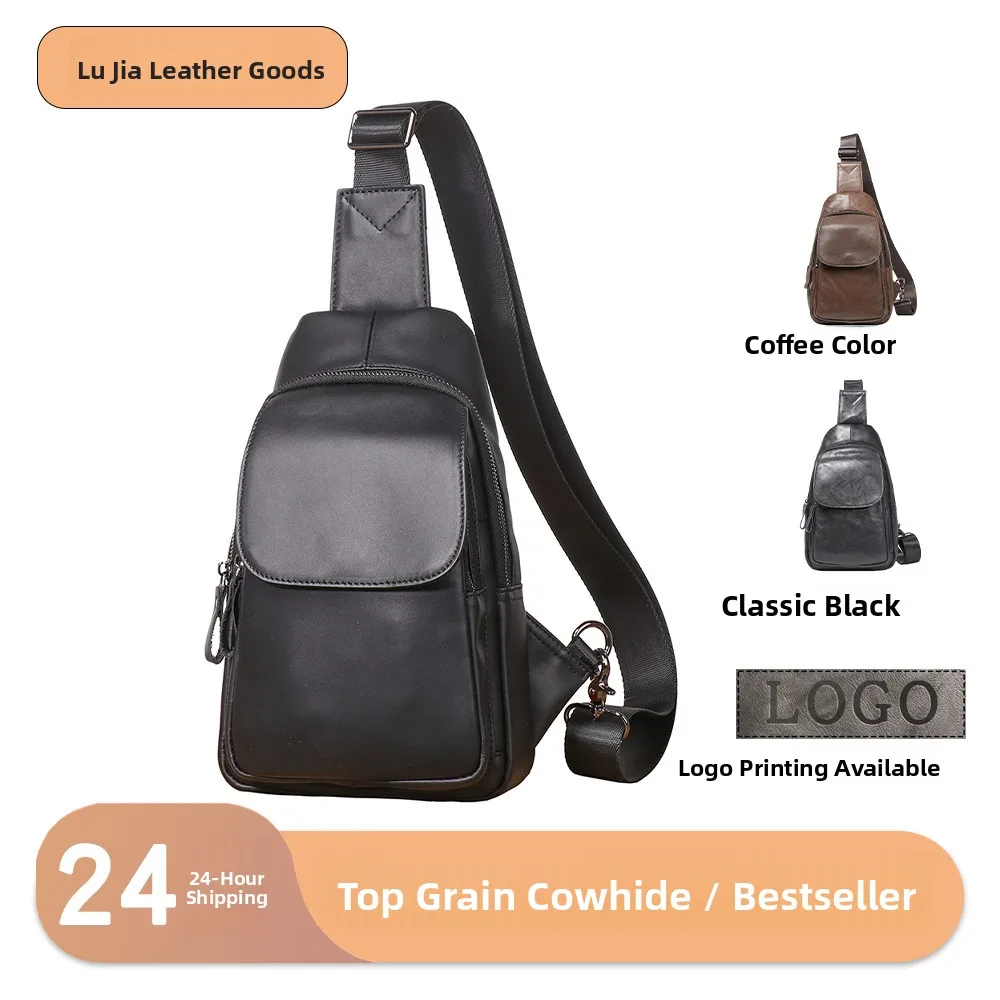genuine-leather-single-shoulder-bag-new-top-layer-cowhide-crossbody-men's-portable-multi-functional-chest-bag-casual