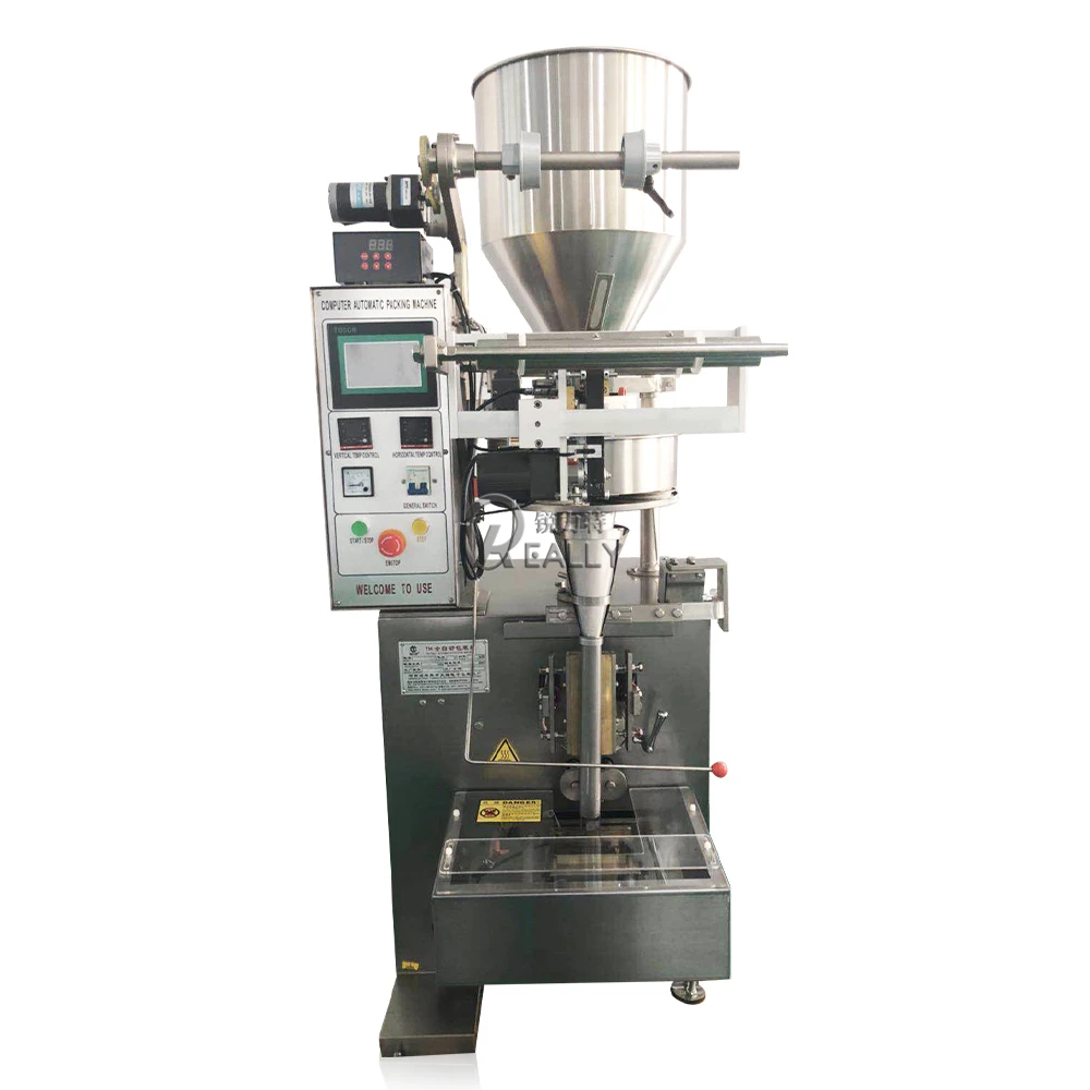 Vertical Candy Granule Coffee Grain Nuts PLC Control Granule Packaging Machines Automatic Packing Filling Sealing Machine