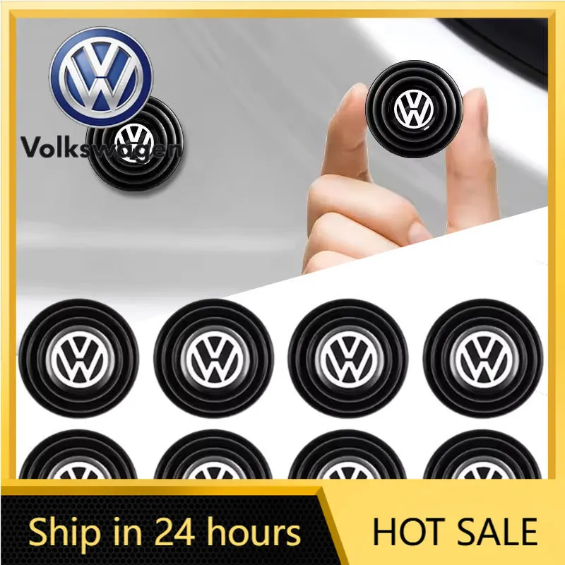 

2026 New For VOLKSWAGEN VW 20Pcs Silicone Car Door Anti-Collision Shock Absorber Gasket Buffer Sticker For Volkswagen VW Tiguan