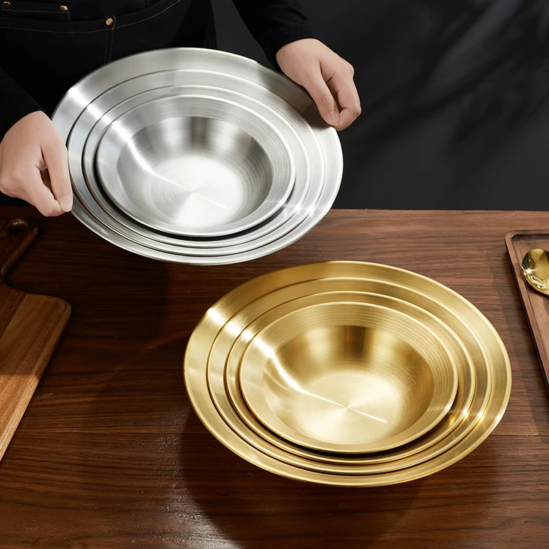 

Korean Sle Stainl Steel Salad Bowl Pasta Bowl Boiled Beef Soup Bowl Simp Bowl round ape Matte Fini able Price