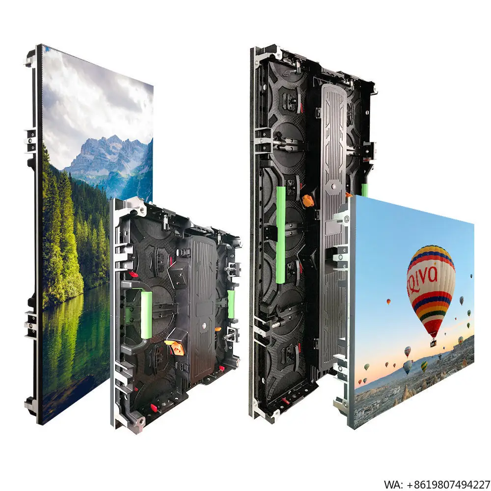 P2.604 P4.8 500x1000mm Multi-scene LED Advertising Screen Indoor Outdoor Rental LED Video Wall Panel for Stage DJ Booth Church E