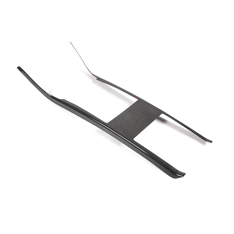 For Tesla Model S 2023 2024 Real Carbon Fiber Center Console Gear Shift Panel Decoration Cover Trim Sticker Cover