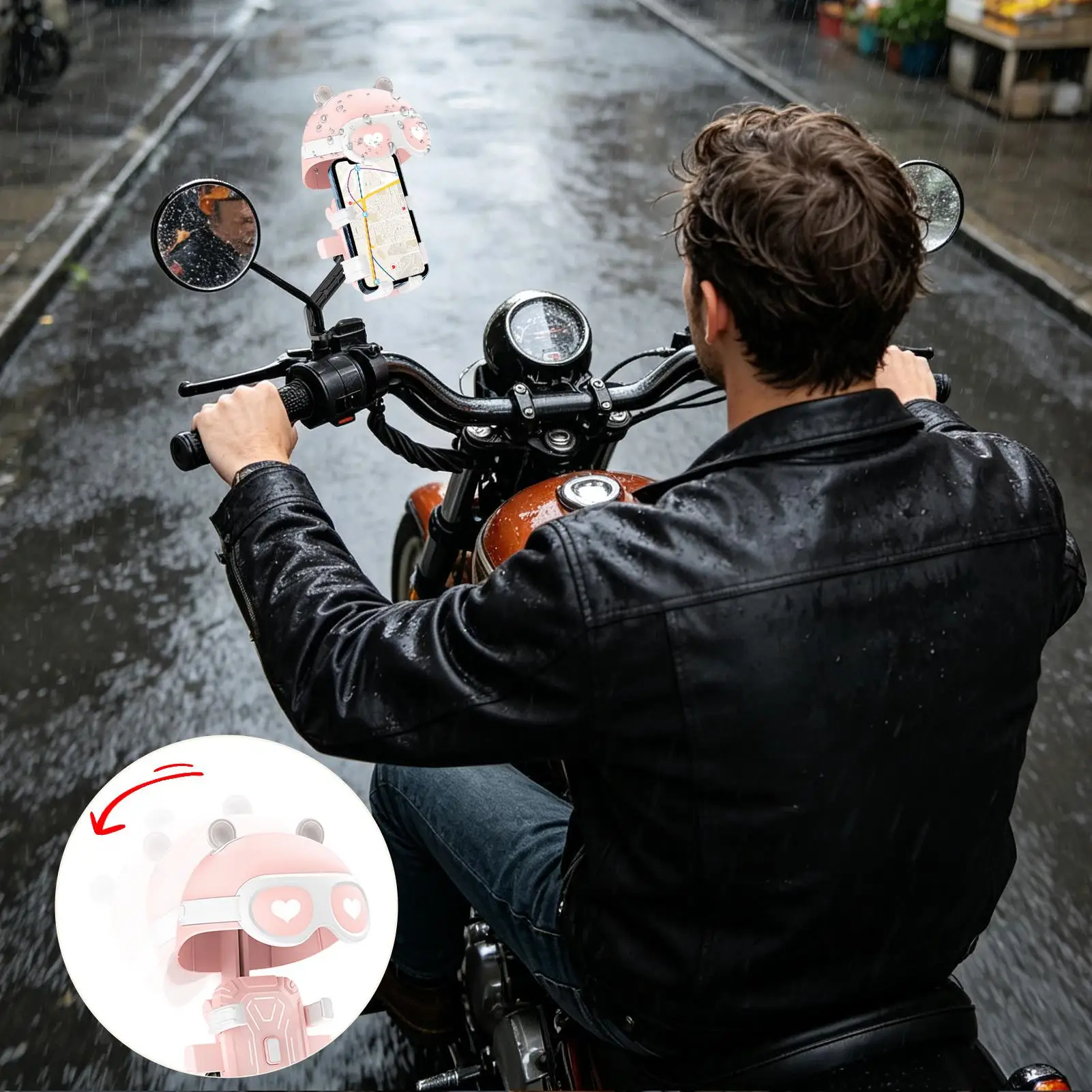 

Bike Phone Mount 360 Degree Rotation Shock Absorption Bike Phone Mount For Navigation Video Recording Call Mountain City Touring