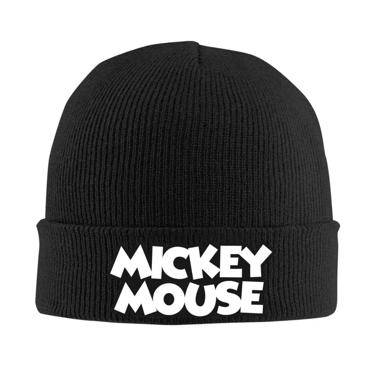 Mickey Mouse Animation Beanie Hats Minnie Mouse Cartoon Comic Y2K Caps Adult Unisex Outdoor Knit Hat Thermal Elastic Beanie Hat