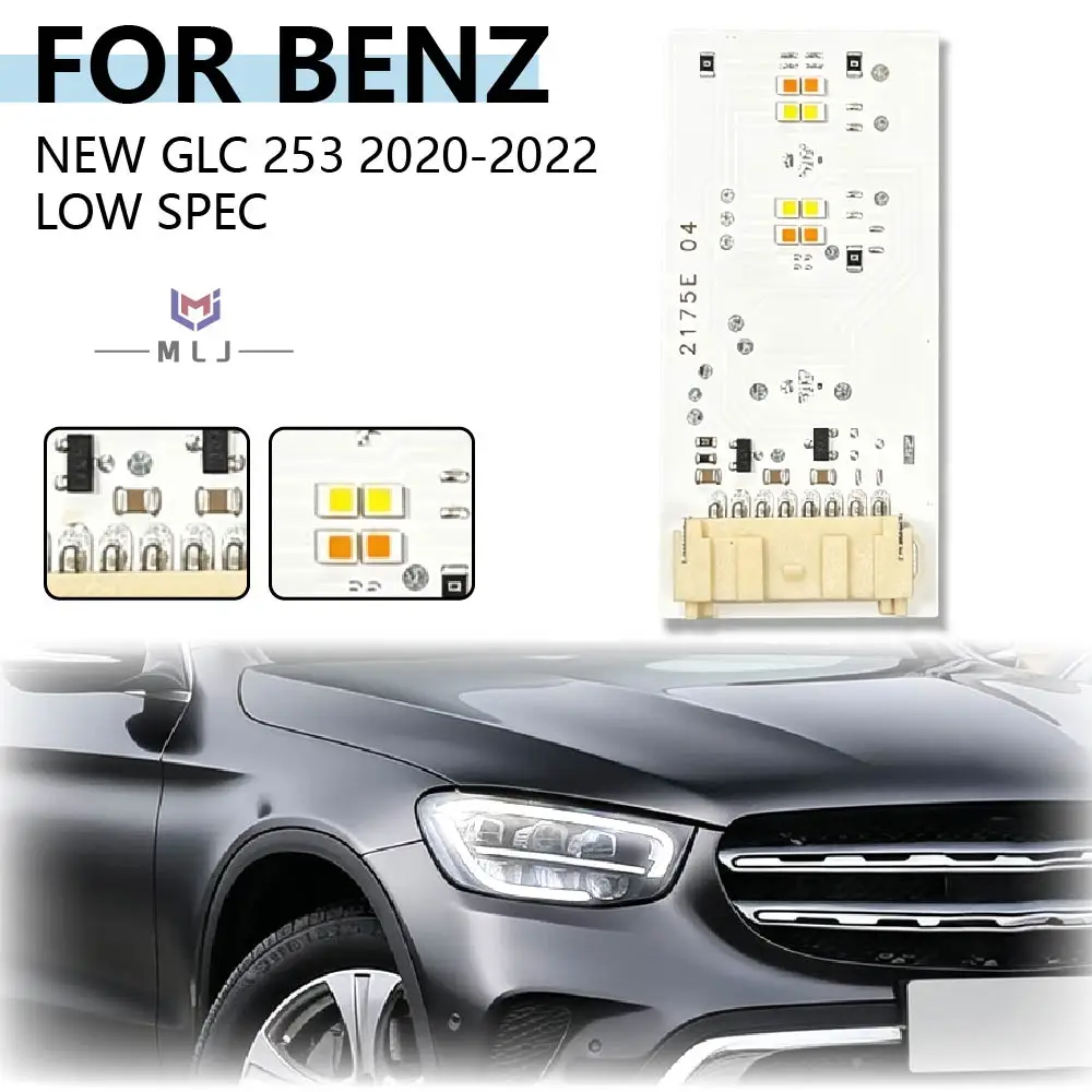 Headlight Angel Eye DRL Source Board Chip For Mercedes-Benz GLC W253 2020-2022 Low Spec Daytime Running Light Source Board Parts